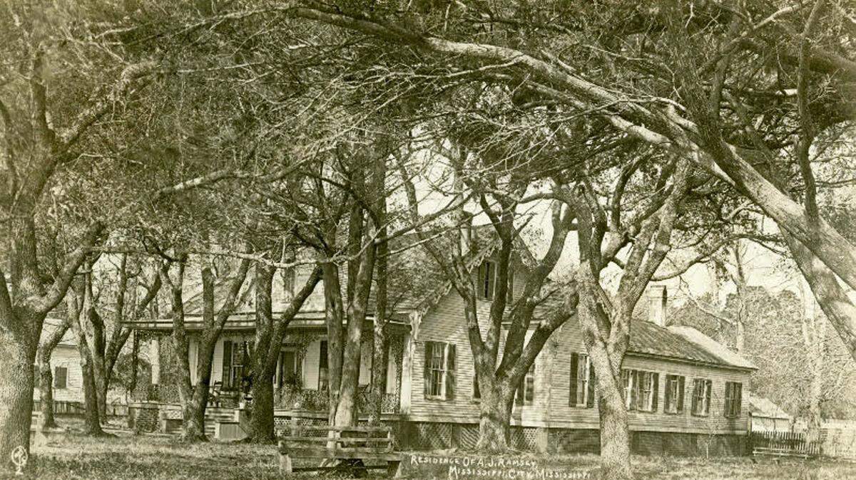 COURTESY PAUL JERMYNA.J. Ramsay was survived by his wife, Mary A. Myers, and two sons, one of whom followed in his footsteps as Harrison County circuit clerk. This was the Ramsay home.