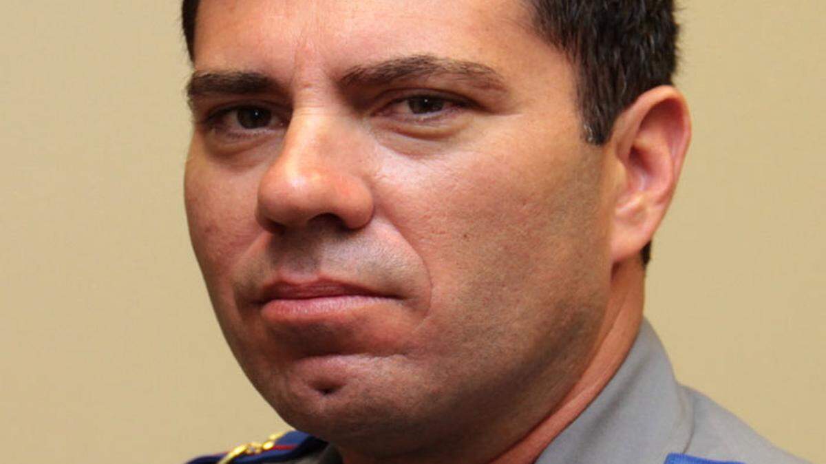 JOHN FITZHUGH/SUN HERALD 
 Mississippi Highway Patrol public affairs trooper Johnny Poulos
