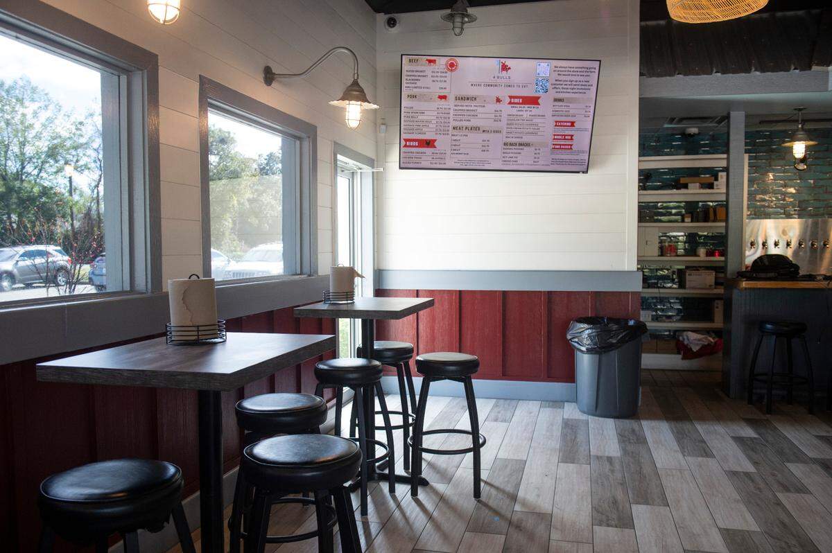 The dining area inside 4 Bulls Farm to Table restaurant in Ocean Springs on Monday, Jan. 6, 2025.