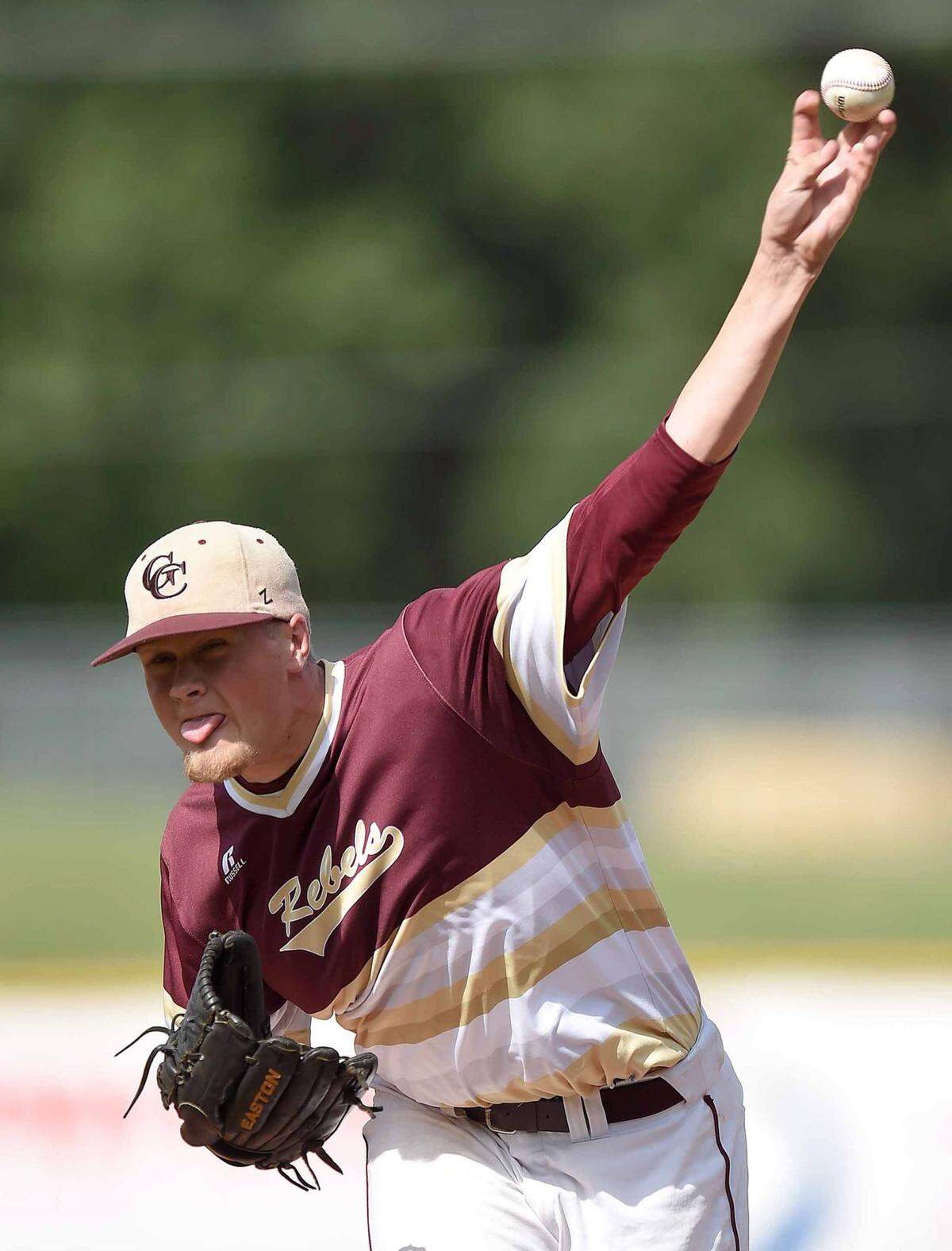 CHRIS TODD/SPECIAL TO THE SUN HERALD  Starting pitcher Walker Robbins struck out 12 batters in five innings during his season debut.