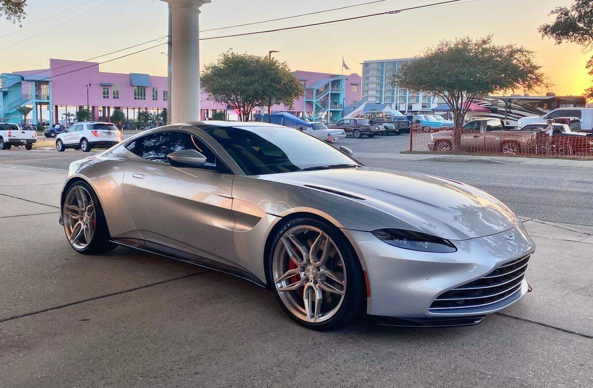 This silver Audi coupe was provided by Gulf Coast Exotic Auto for actor John Travolta to drive in the movie “High Rollers,” filmed at Scarlet Pearl Casino in D’Iberville and seen here at the Biloxi beach.