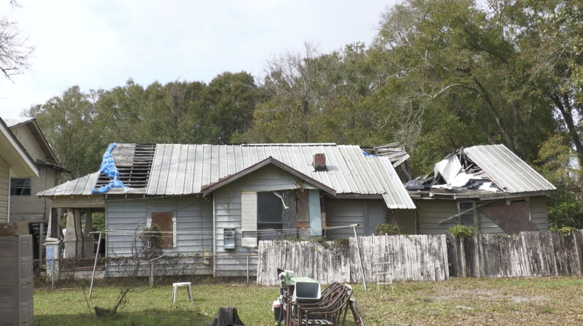 This abandoned property has fallen into disrepair in Gulfport.