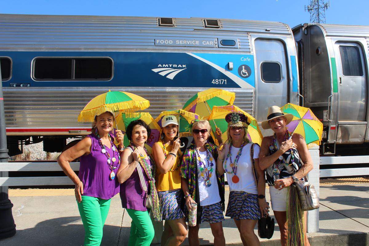 Hundreds of locals gathered Saturday, Aug. 16, 2025, at the Bay St. Louis Amtrak Terminal to celebrate the new Amtrak Mardi Gras service. It’s been so popular, an extra rail car will be added to accommodate revelers during Mardi Gras.