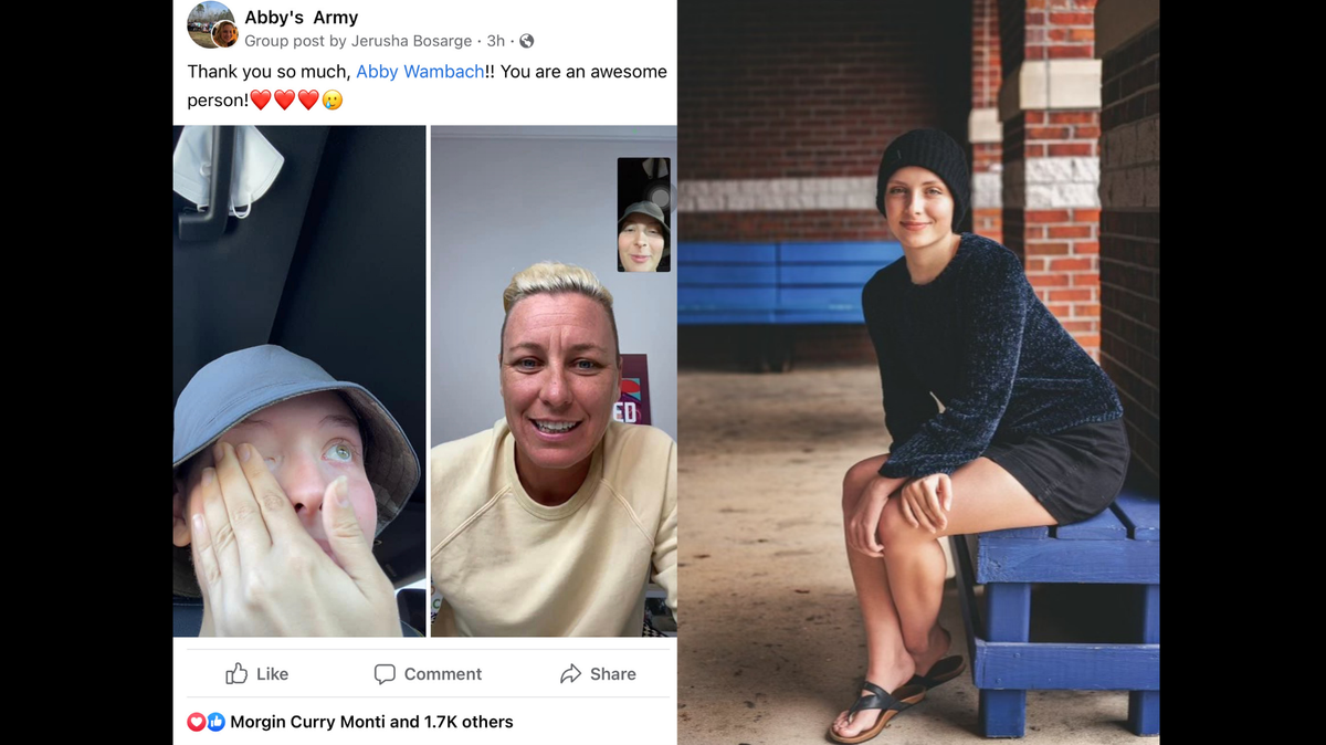 U.S. Women’s soccer star Abby Wambach spoke to Pass High senior Abby Bosarge through a video chat. Bosarge is battling terminal cancer.