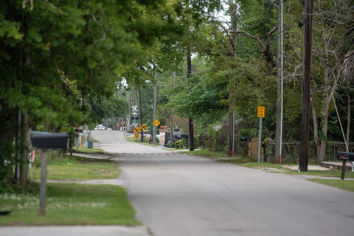 Sycamore Street in Bay St. Louis, one of the main streets in the Backatown neighborhood, on Tuesday, April 12, 2022.