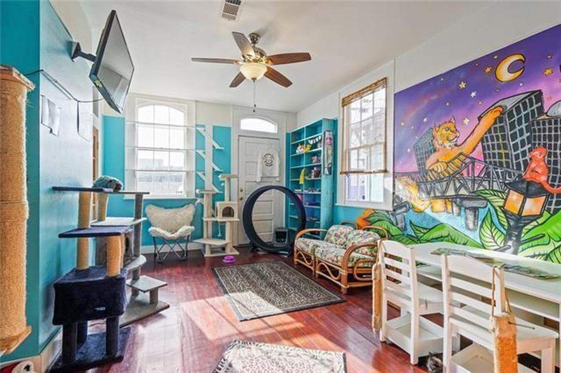 The four-bedroom, three-bathroom property is located near the French Quarter in New Orleans.
