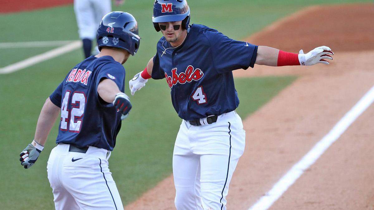 JOSH McCOY/OLE MISS ATHLETICS 
 Sophomore Tate Blackman had a stellar start to the 2016 season for Ole Miss, hitting .600 with a homer and two doubles against Florida International.
