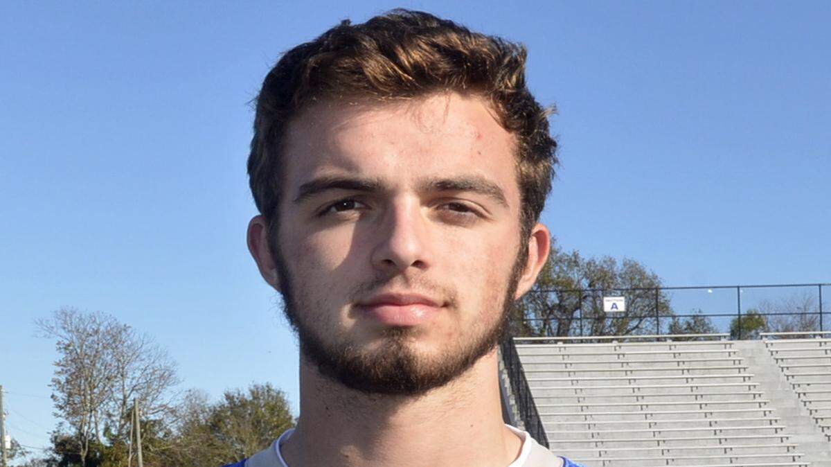 TIM ISBELL/SUN HERALD 
 Ocean Springs wide receiver Austin Williams has committed to Mississippi State.