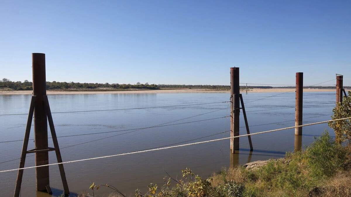 The Mississippi River is photographed near Mayersville on Nov. 1, 2023.