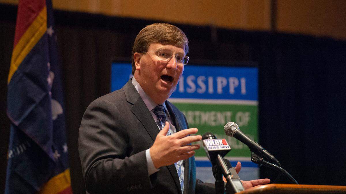 Mississippi Gov. Tate Reeves announces Restore Act Funding in 2021.