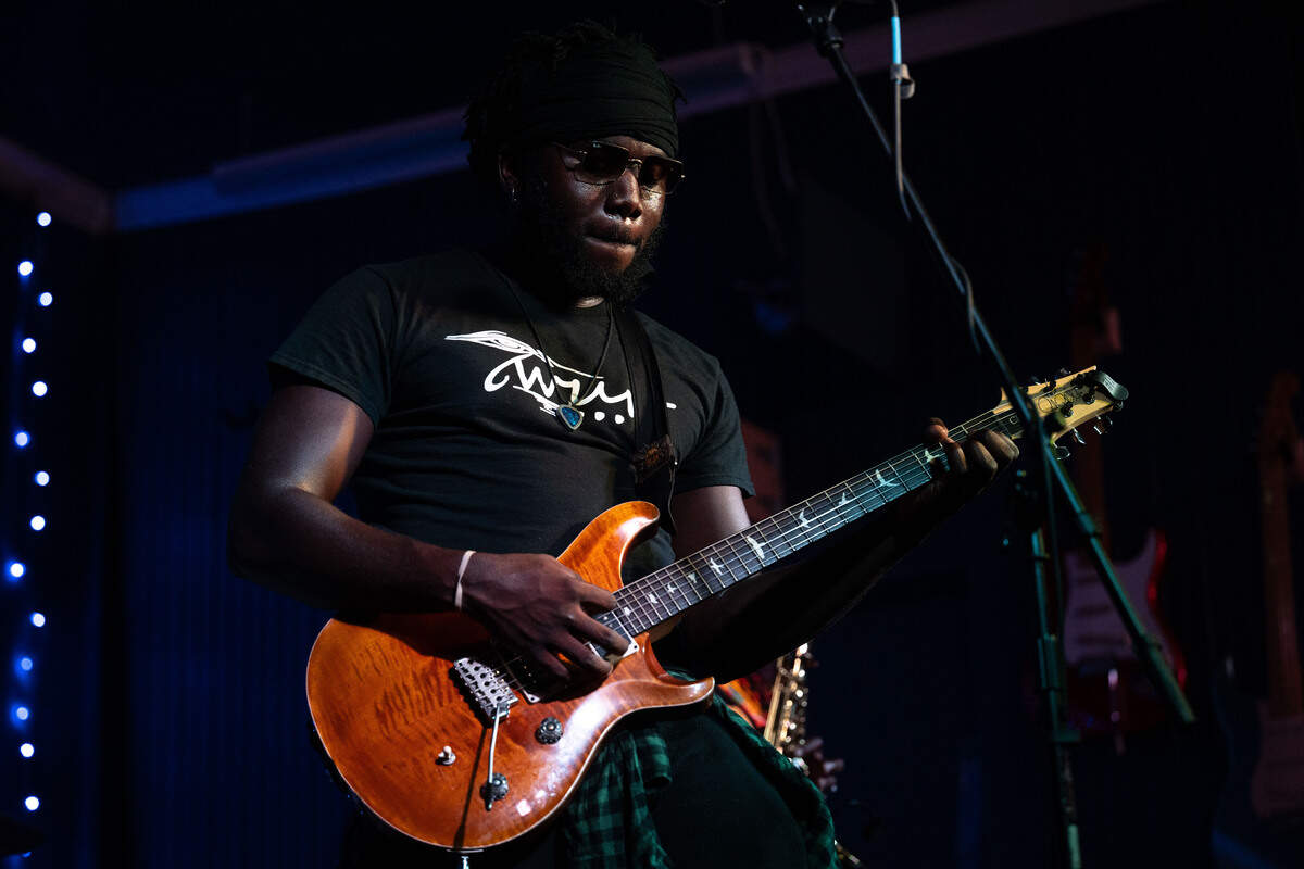 Twurt Chamberlain performs during a Juneteenth celebration at 100 Men Hall in Bay St. Louis on Friday, June 19, 2026.