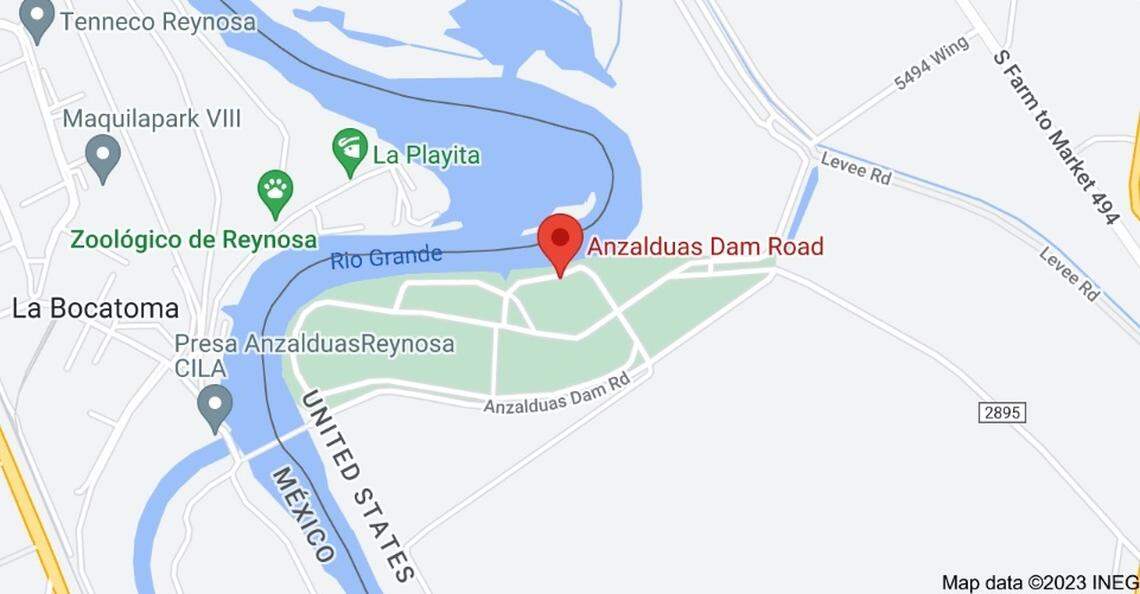 A mother and her son were saved from drowning after getting stranded in the Rio Grande near Anzalduas Dam in Texas, border patrol said.