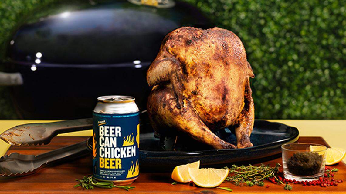 Perdue’s limited-time ale made for “beer can chicken” is brewed with classic seasonings including rosemary and thyme, the company said.