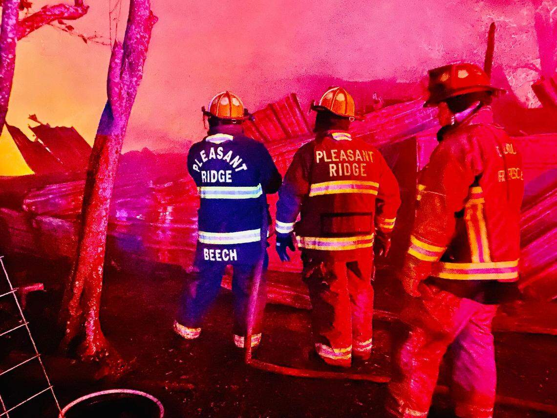 The man’s wife and daughter got out of the home safely, Mississippi fire officials said.