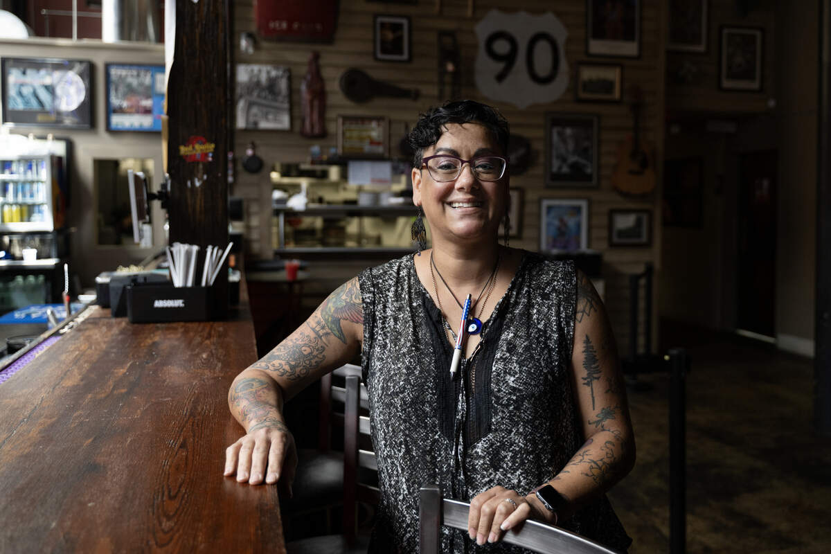 Assistant General Manager Ana Dumont poses for a portrait at the bar at Ground Zero Blues Club & Restaurant in Biloxi on Wednesday, July 15, 2026.