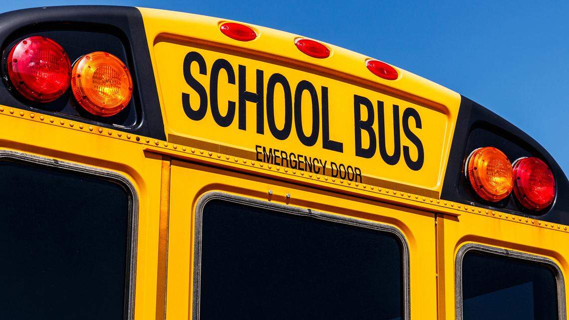A dump truck ran into a child getting off a school bus, Louisiana cops said.