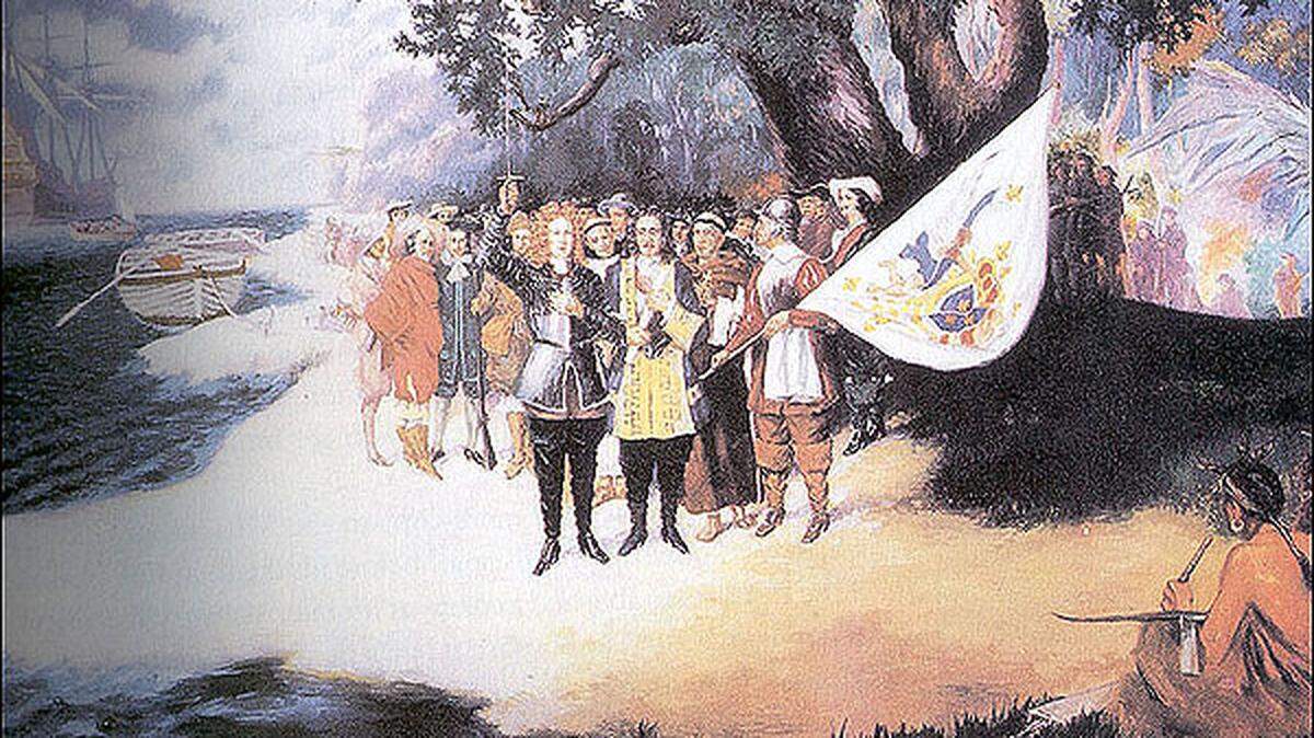 Pierre Le Moyne D’Iberville and his expedition landing in Ocean Springs.