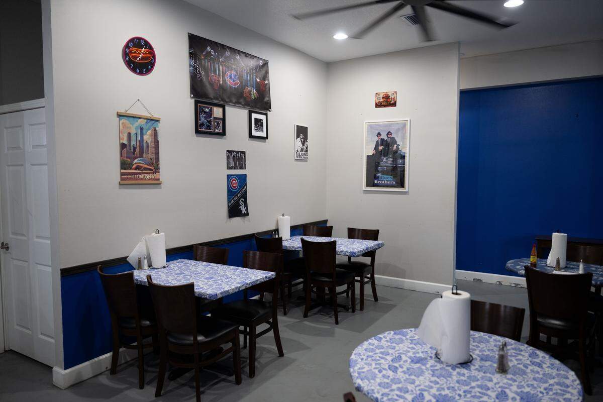 The inside dining area at Chicago 6ix on 1224 Bienville Boulevard.