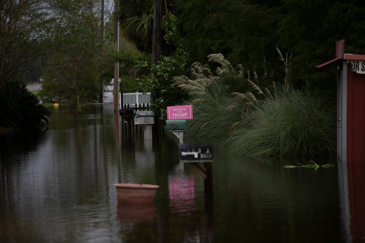 Several homes in the Jourdan River Shores community in Kiln dealt with storm surge in excess of 8 feet after Hurricane Ida flooded rivers on Aug. 30, 2021.