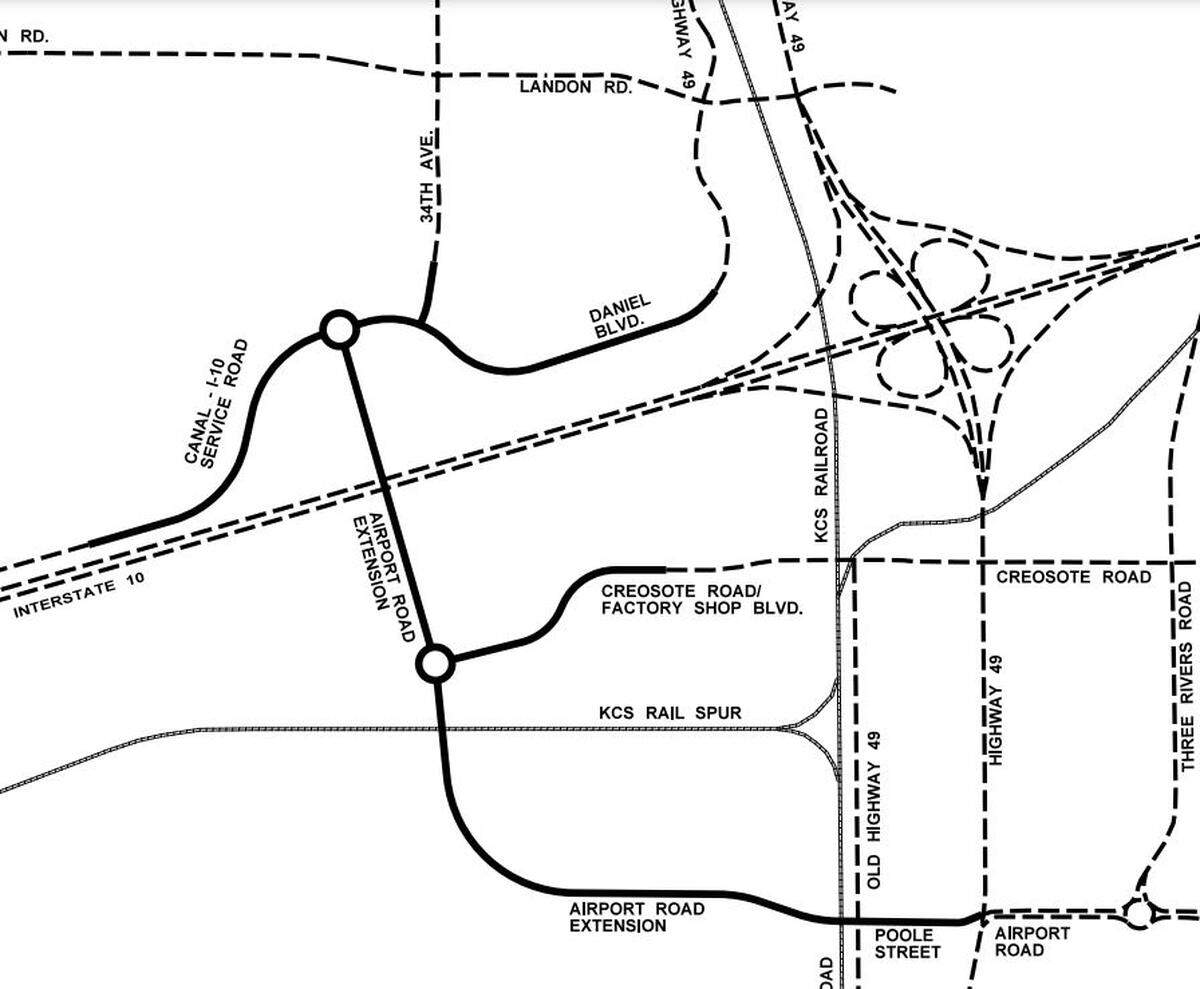 Another version of the Gulfport connector road proposed by the city