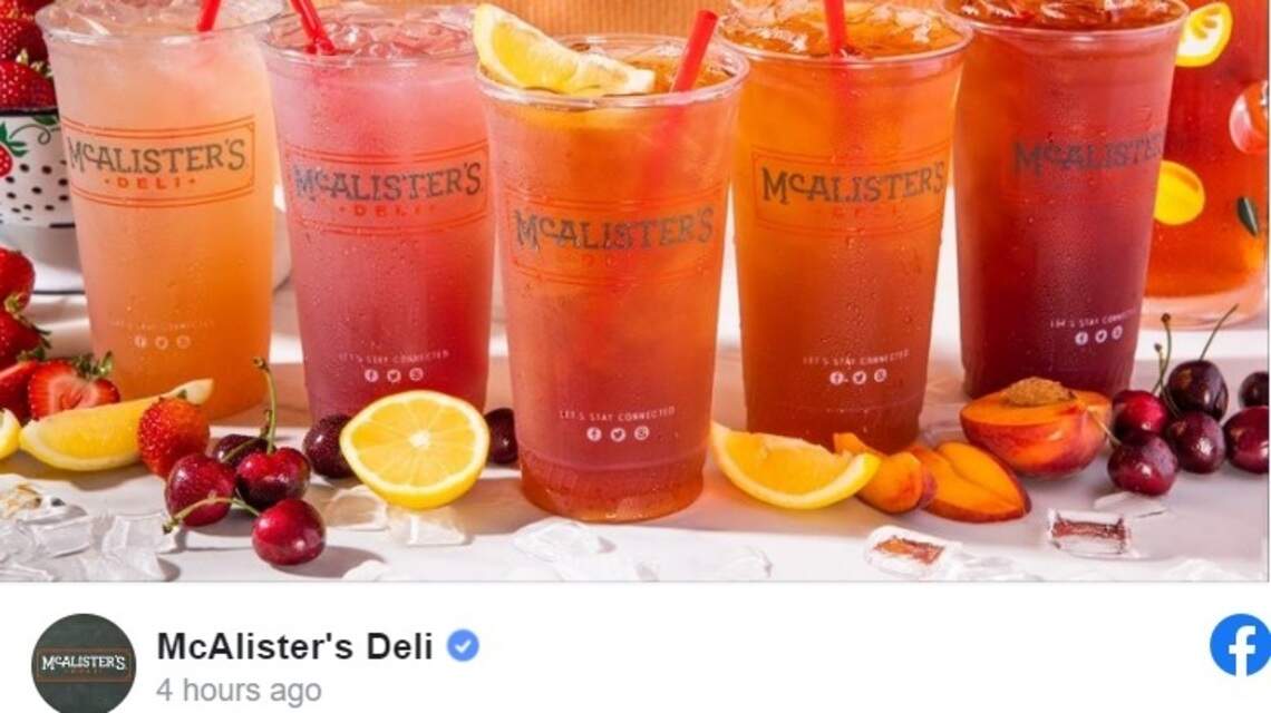 Free tea day is back at McAlister’s Deli. Here’s how — and when — to get a free drink