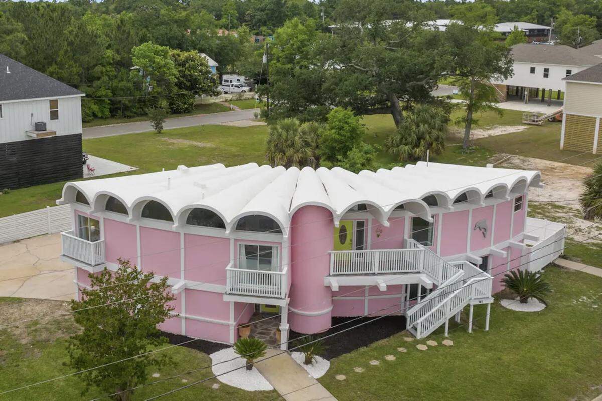 A view of a house near the beach in Pass Christian featured in Zillow real estate listings and picked up by the popular social media accounts of Zillow Gone Wild.