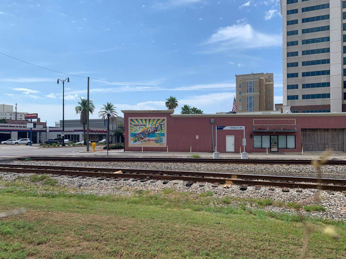 The railroad tracks run right through downtown Gulfport, bringing Amtrak passenger trains to the city when the service resumes early next year. Businesses like Pop Brothers, just across the tracks, stand to benefit from the foot traffic that officials believe will be generated by trains running from New Orleans to Mobile.