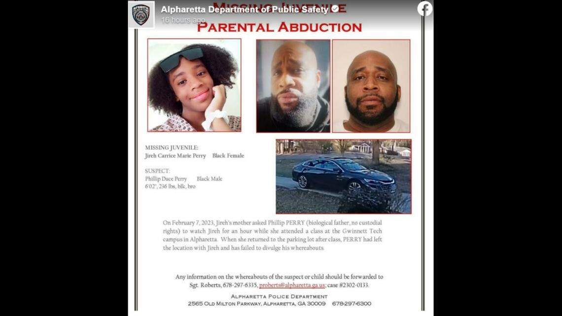 Police are searching for a 10-year-old Georgia girl they said was kidnapped by her father while her mom was in class at Gwinnett Tech on Feb. 7.