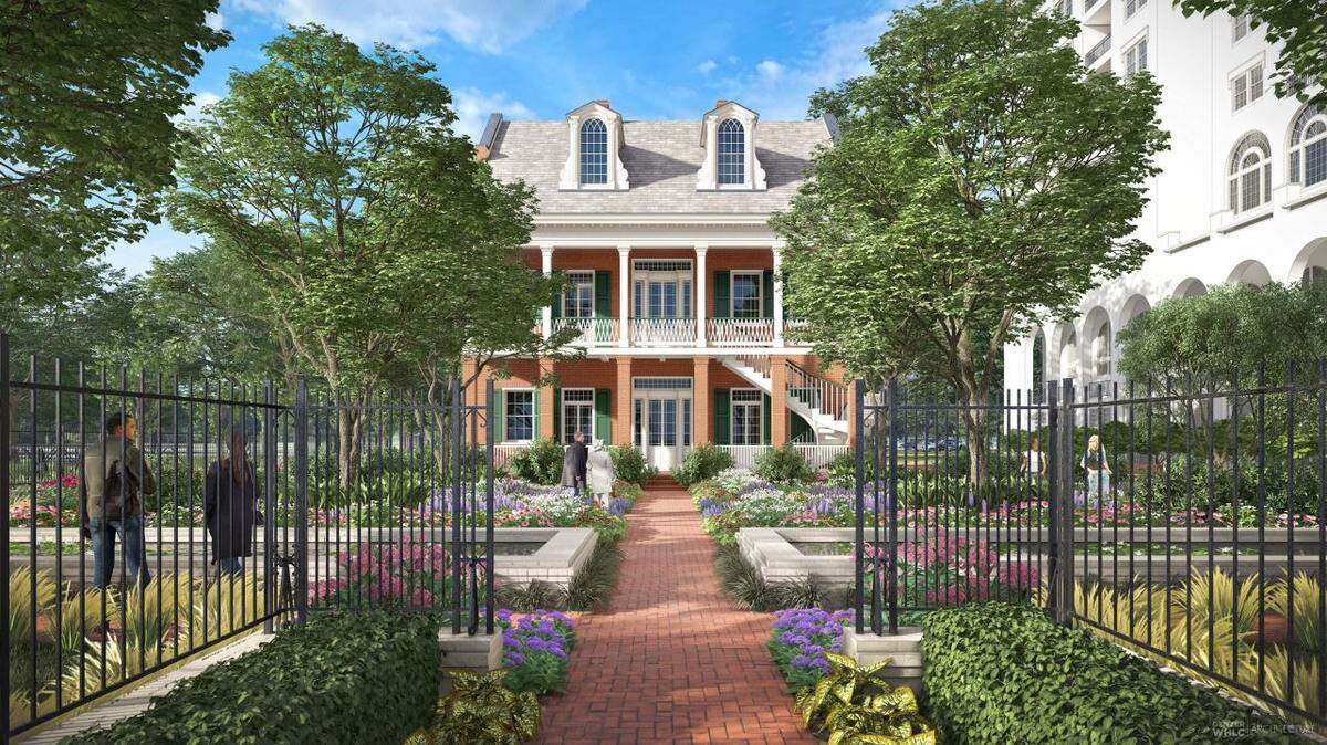 A replica of the Tullis Manor will be built as part of the Tullis Garden Hotel at the beach in East Biloxi.