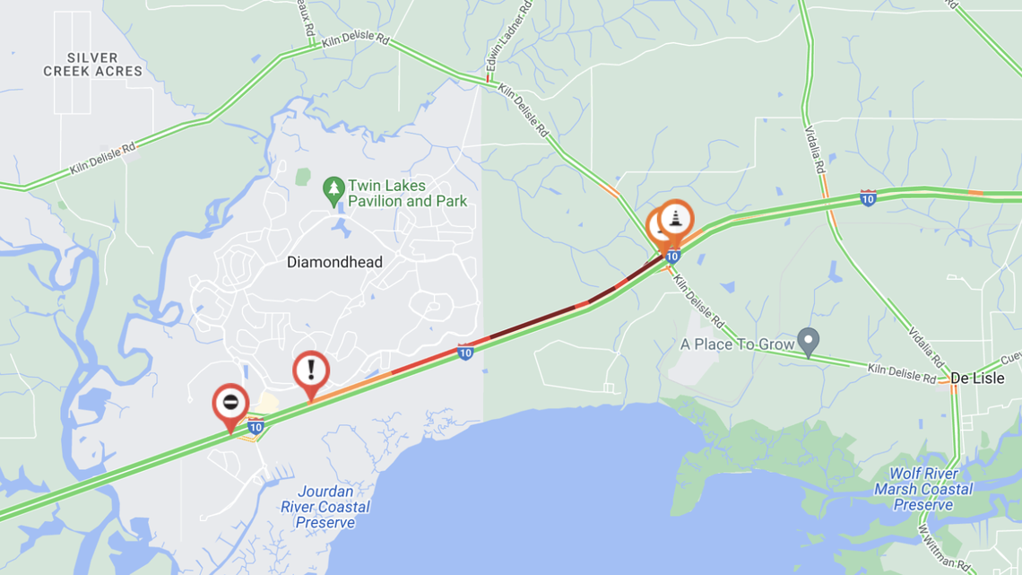 Rain in South MS is leading to ‘major delays’ on problematic stretch of I-10, MDOT says