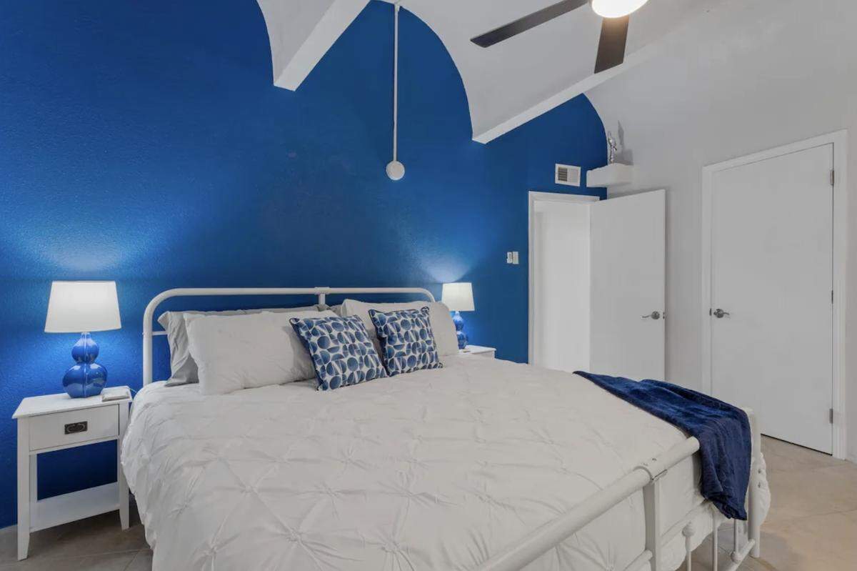 One of the bedrooms in a Pass Christian house featured on Zillow Gone Wild social media accounts. The house has four bedrooms and three baths, but that’s not what got people talking.