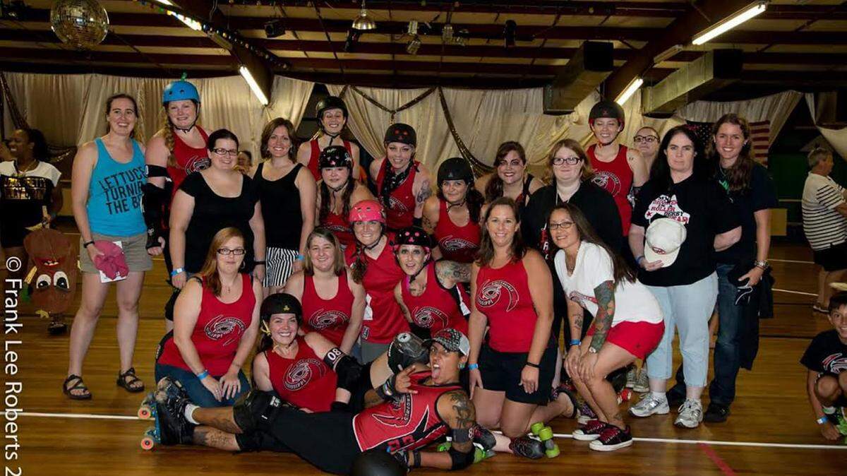 COURTESY OF FRANK LEE ROBERTS 
 The Mississippi Rollergirls