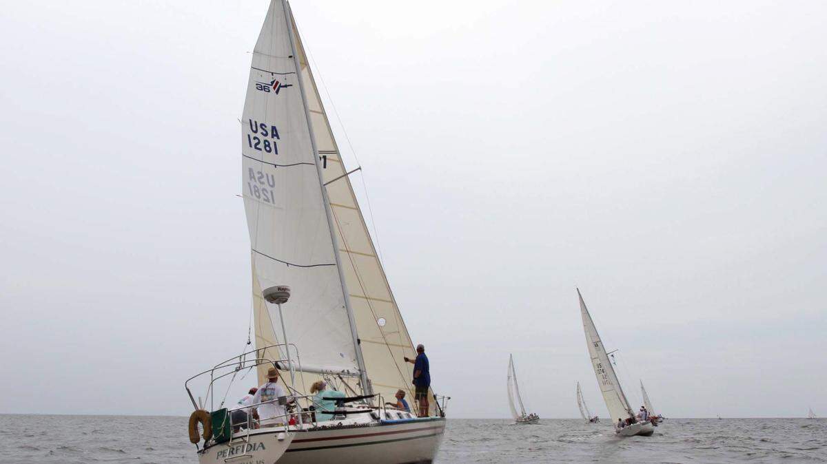 TIM ISBELL/SUN HERALDThe Perfidia of the Pass Christian Yacht Club will sail in the Race to the Coast.