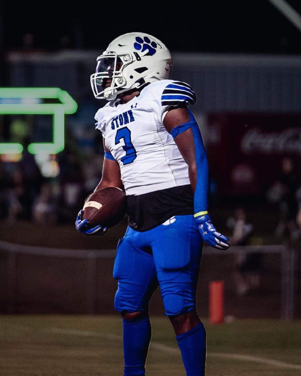 Daylon Collins is leading the 2022 Stone football team’s leading rusher so far.