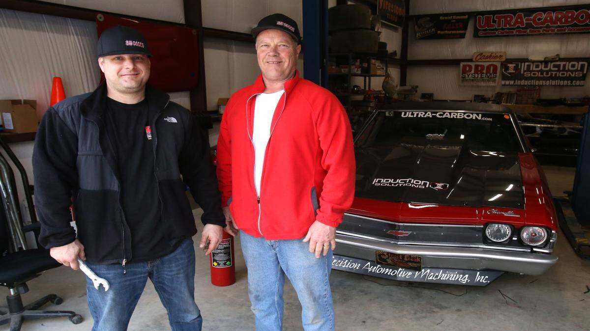 JUSTIN MITCHELL/SUN HERALD 
 Shannon Poole and his father, Dale Poole, are drag racing enthusiasts. Shannon will be one racer featured on Discovery Channel's "Street Outlaws: New Orleans."