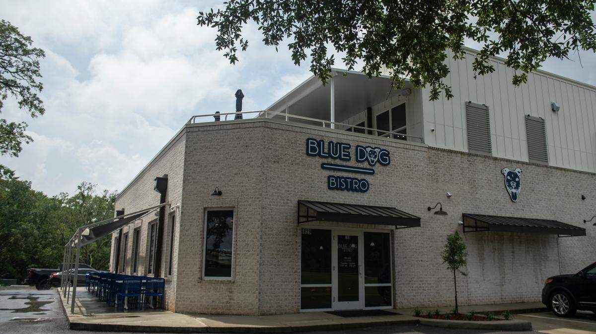 Blue Dog Bistro’s second location in Gulfport on Thursday, May 11, 2023. The restaurant’s original location is in Ocean Springs.