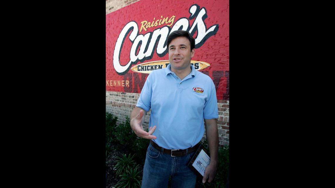 Raising Cane’s employees stand the chance to win thousands after founder Todd Groves purchased 50k Mega Millions lottery tickets. (AP Photo/Bill Haber)