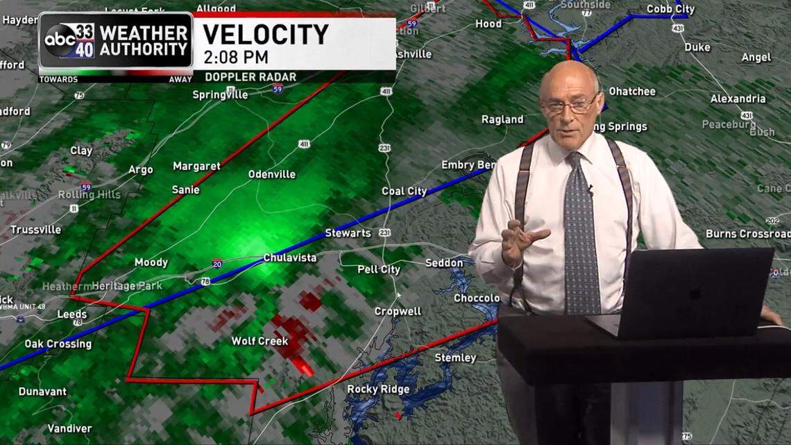 Meteorologist James Spann anchored live storm coverage in Alabama on Thursday and revealed on-air that his home had sustained damage from a tornado.