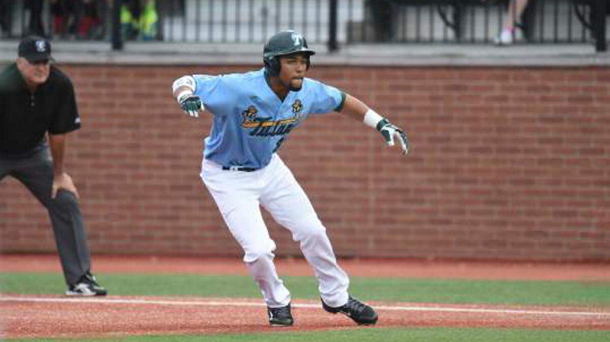 PHOTO PROVIDED BY TULANE 
 Tulane baseball tries to offer outfielder Grant Brown a 'kinda sanctuary' after his father's death.