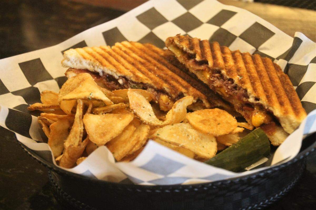 Blueberry bacon grilled cheese at Downtown Bistro in Gulfport