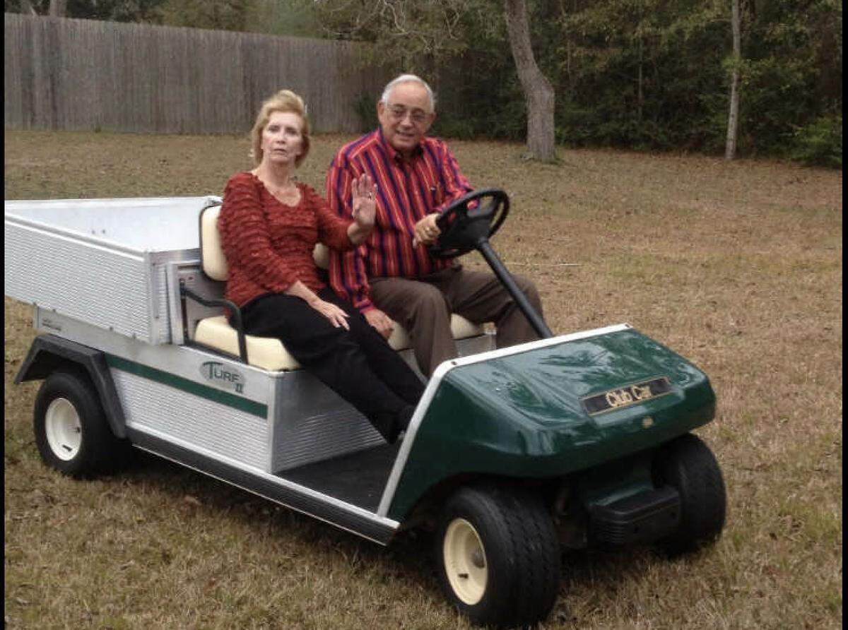 Albert and Lois Ann Necaise are pictured in 2012 at their home in Lyman. Necaise also owned a farm with Henry Arledge, former school superintendent, where they raised cattle in Harrison County.