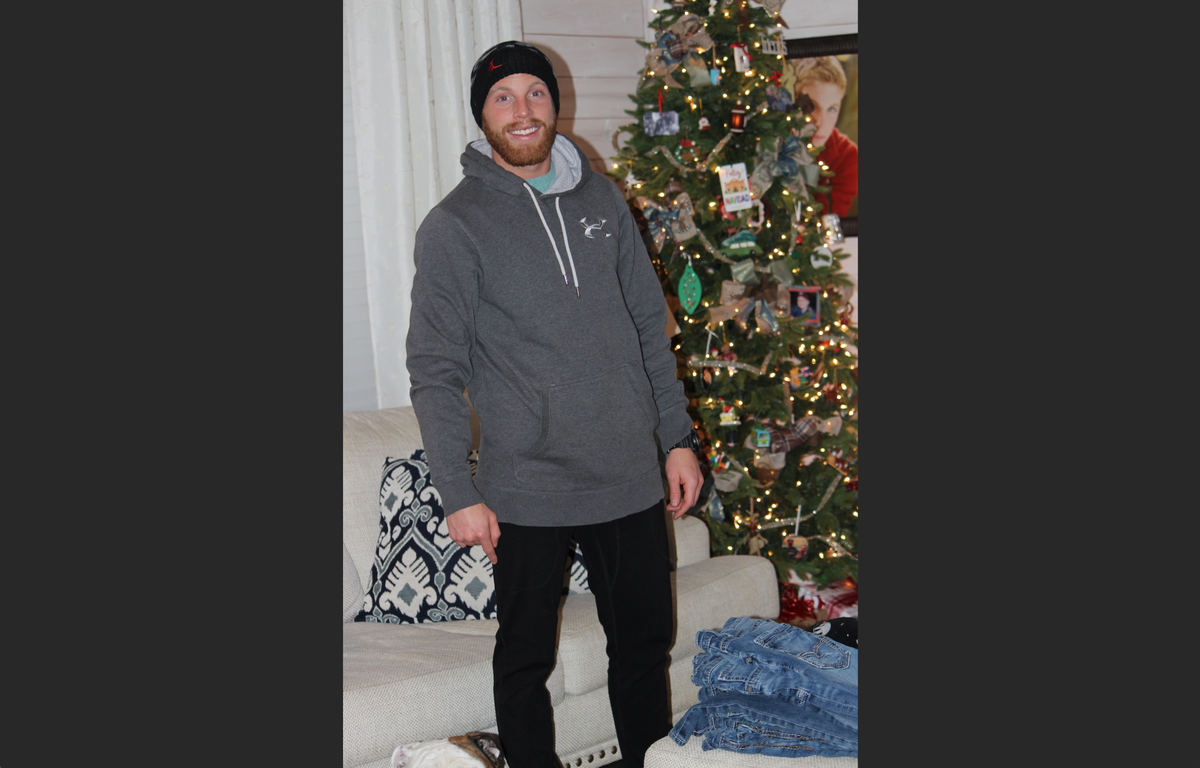 Shelton Tillery is pictured at home for the holidays.
