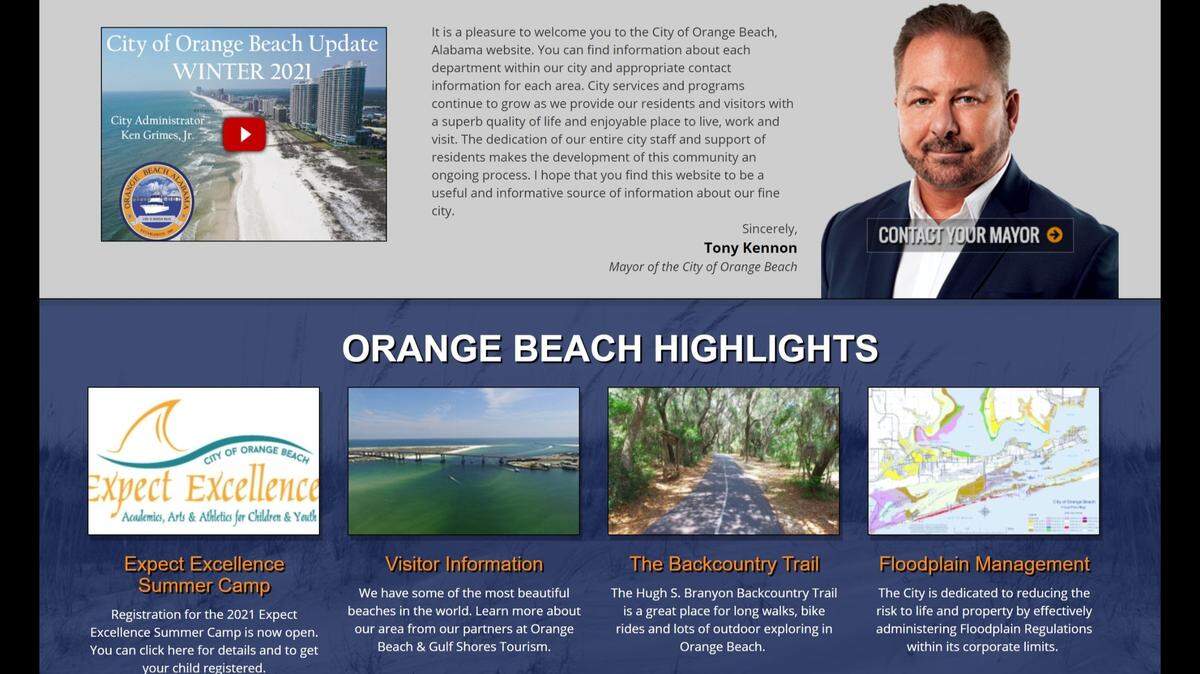 Orange Beach Mayor Tony Kennon commented on federally mandated COVID rules and says he refuses to “hide” from the virus.