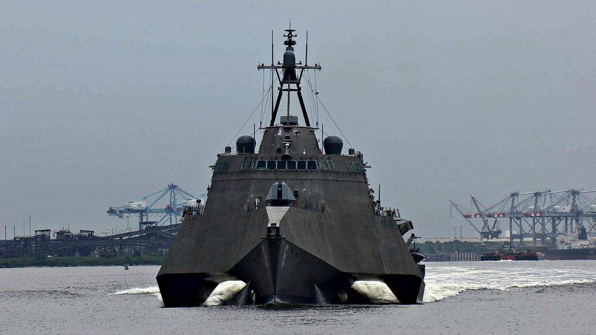 AUSTAL USAThe USS Jackson, a littoral combat ship, was built at the Austal USA shipyard in Mobile. It will be commissioned Dec. 5 in Gulfport.