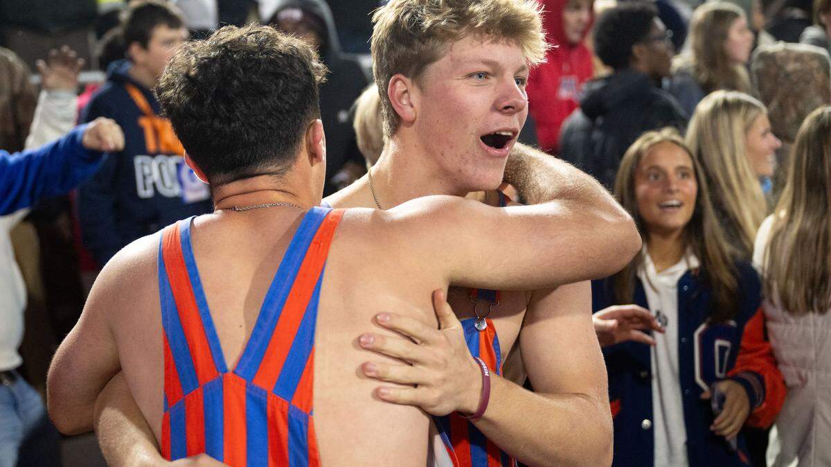 Gulfport fans react after the Admirals captured the state championship Saturday in Starkville.