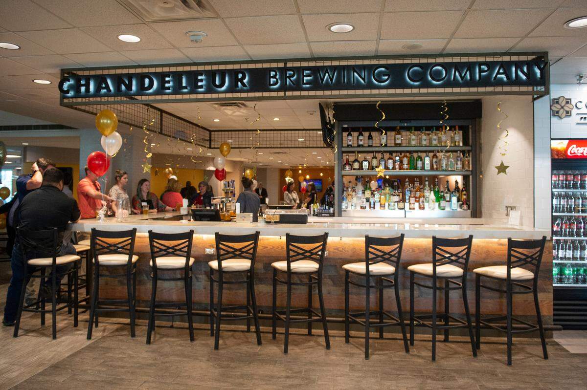 Chandeleur Brewing Company, which has its main location in Downtown Gulfport, is one of the new food offerings at Gulfport-Biloxi International Airport that opened on Wednesday, April 26, 2023.