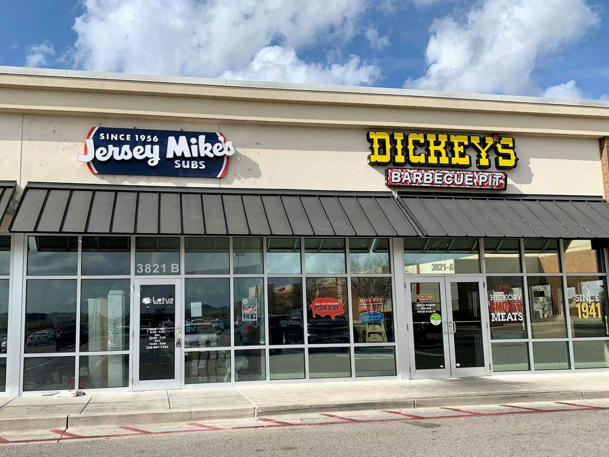 The sign is up for a new Jersey Mike’s sub shop at The Promenade in D’Iberville. It is the first of this franchise on the Coast.