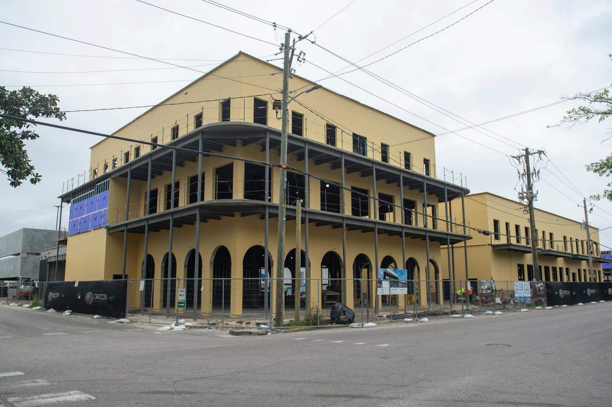 Progress continues on OS 1515, a boutique hotel, condo lofts, restaurant and shops on Government Street in ocean Springs.