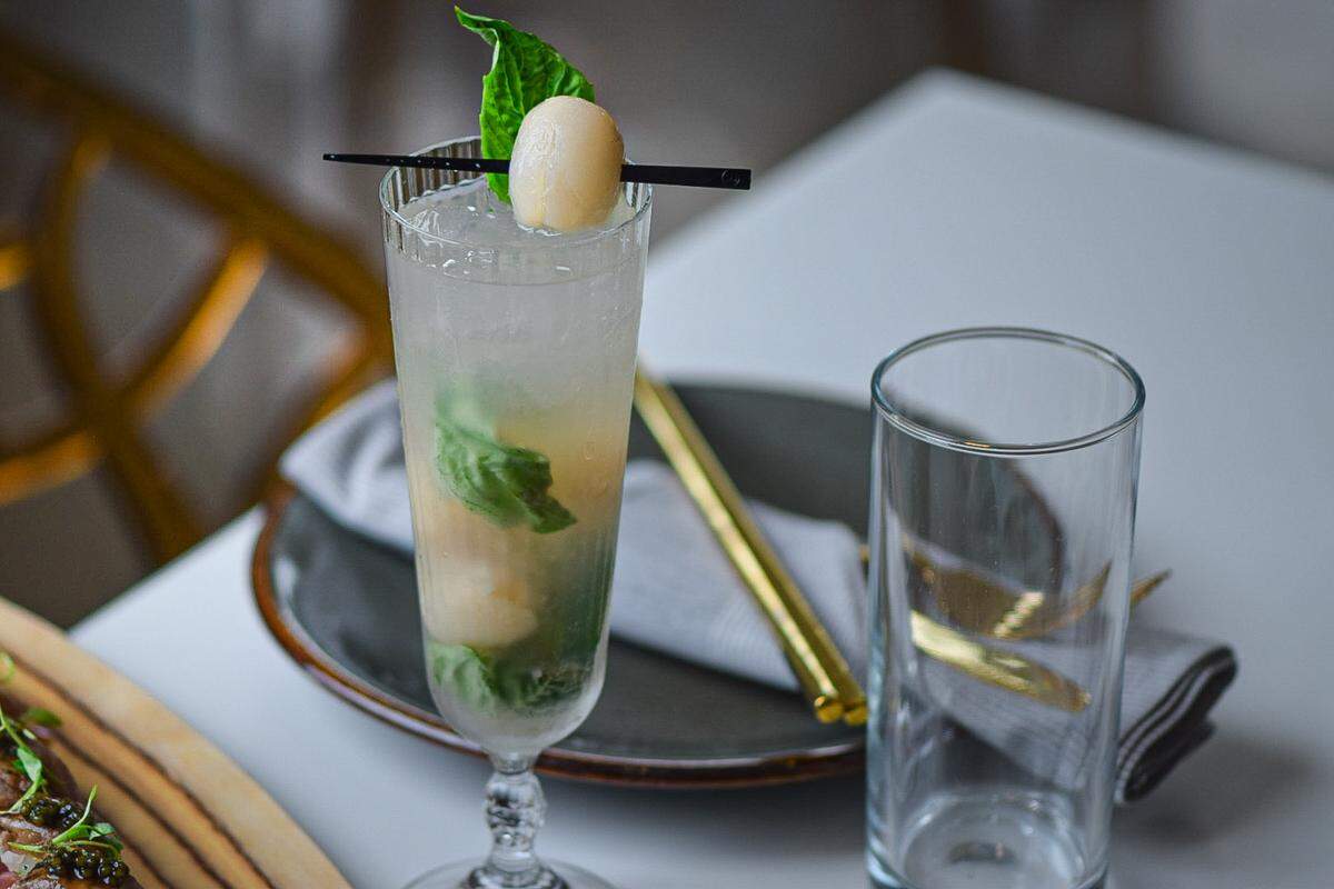 The lychee mojito at Toro Sushi and Sake.