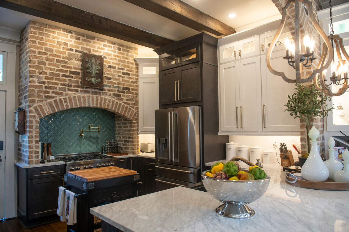 The renovated kitchen in the Glenn Swetman House in Biloxi on Monday, Dec. 11, 2023. According to Frank Lombardi-Benson, the whole house was renovated after they purchased the historic home from the city of Biloxi.